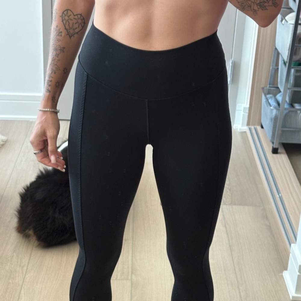 Nike One Women's High-Waisted Full-Length Split-Hem Leggings Black Small